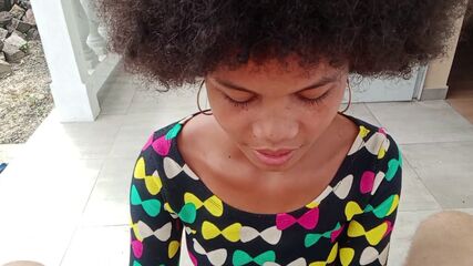 Amateur Ebony XXX Fazenda